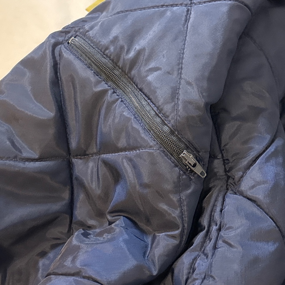 Vintage 90’s Champion Fighting Irish Blue Lined Jacket - Picture 4 of 7